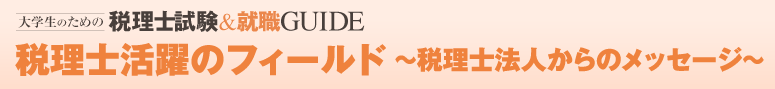 税理士活躍のフィールド